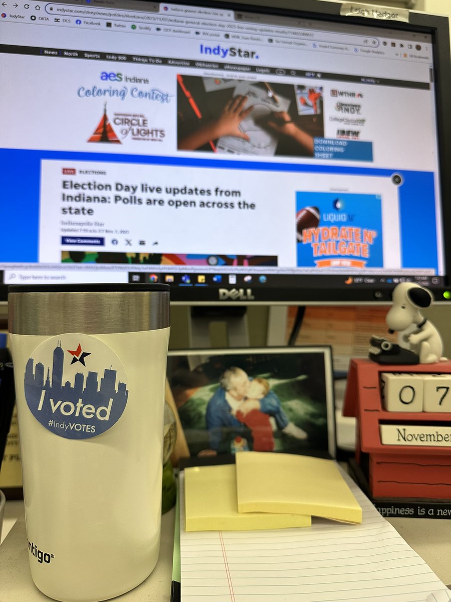 Hoosiers, go get your stickers! 🗳️ Polls are open until 6 p.m. <a href="/indystar/">IndyStar</a>’s got you covered with updates throughout the day PLUS results and analysis throughout the evening. Follow along here:
indystar.com/story/news/pol…