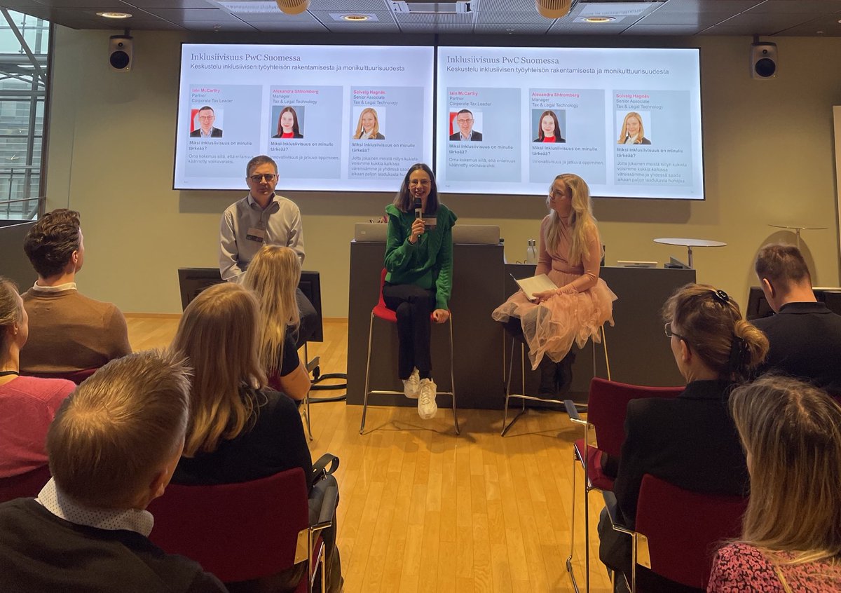 In the post-pandemic world, community and learning together are vital for strengthening feeling of belonging. Shared my experience of building #inclusion at the workplace through PwC Finland Inclusion Team at @PwC_Suomi panel discussion today.