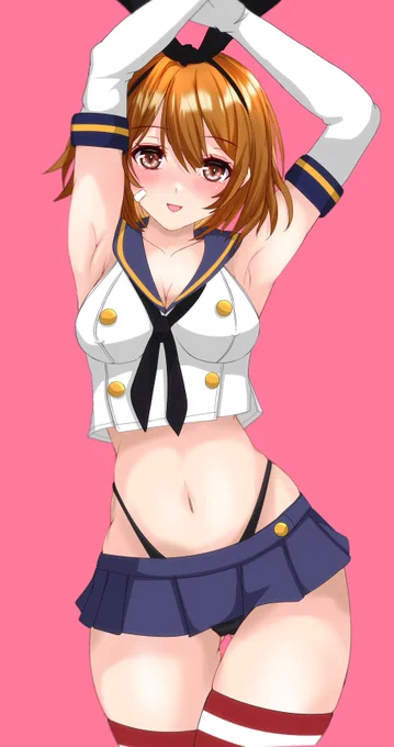 #いいおなかの日島風朧ちゃん 