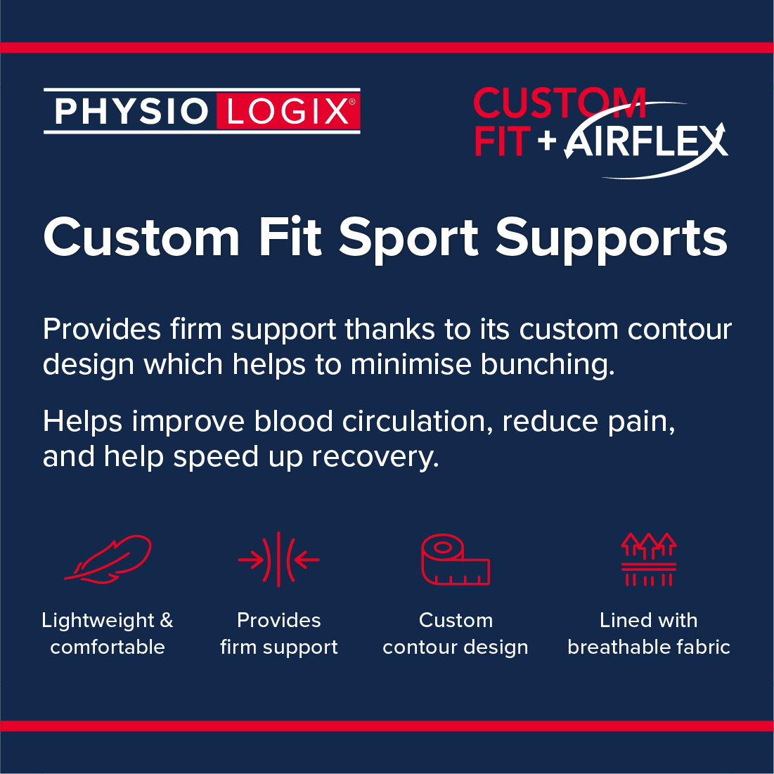 Our Physiologix Custom Range provides a tailored fit and faster recovery through a unique therapeutic combination of a Custom Fit design and AIRFLEX technology.

Available in pharmacies nationwide.

More info - physiologix.ie

#physiologix #sportsupports #supportirish
