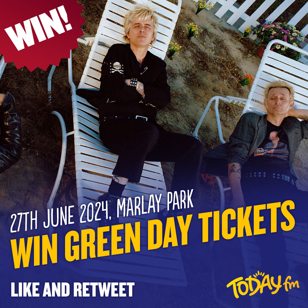 TodayFM's tweet image. Green Day are coming to Dublin and we want to send you! 🎶
To enter, simply:
💛 Like
🔁 Retweet
Tickets go on sale Friday 10th of November 🎟
T&C’s apply. Good luck 🍀