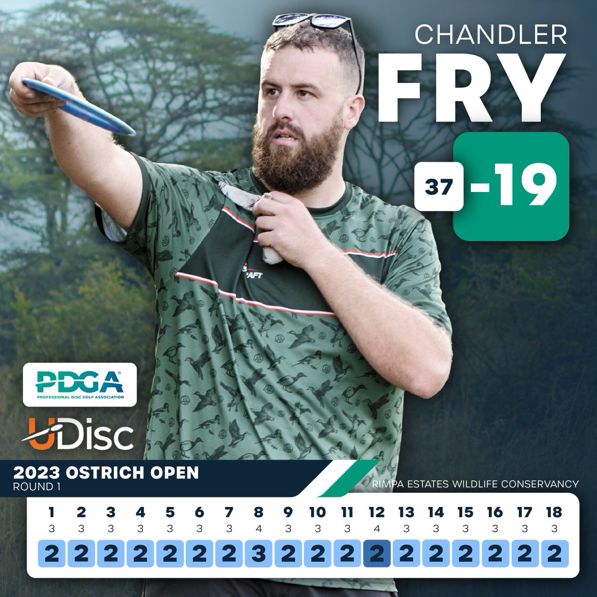 DiscGolfProTour's tweet photo. Here's what Chandler Fry has been up to this off-season 🤯🤯🤯 https://t.co/LT8psbK4gj