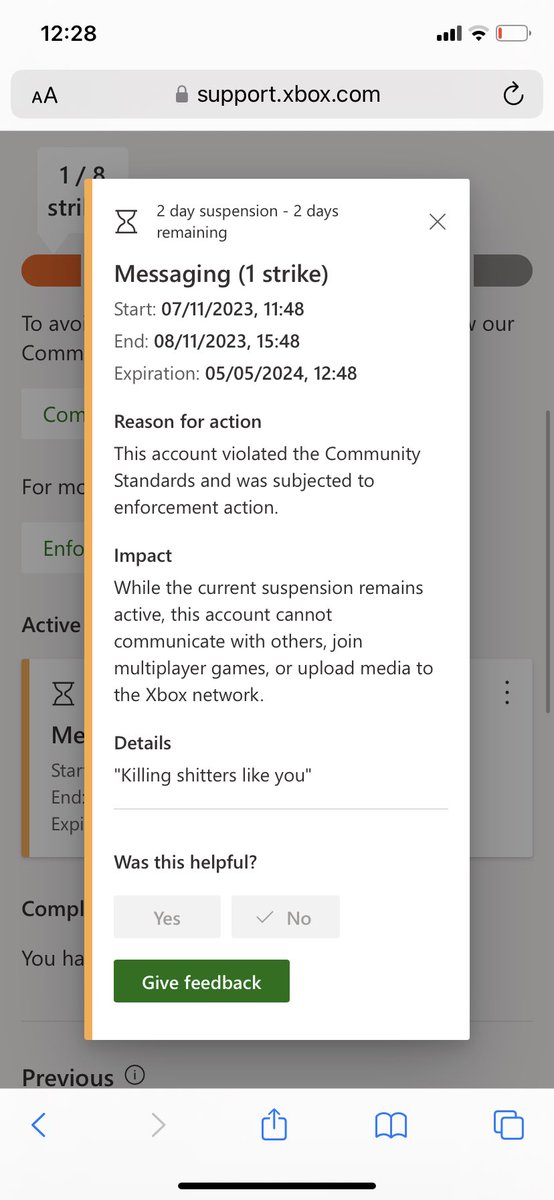 DkSteefan's tweet photo. I’m sorry but why have I got the suspension here @Xbox  @XboxSupport being harassed by this guy because I killed him and then to have him mocking me for it after being suspended… makes sense https://t.co/3XUKh2mQHS