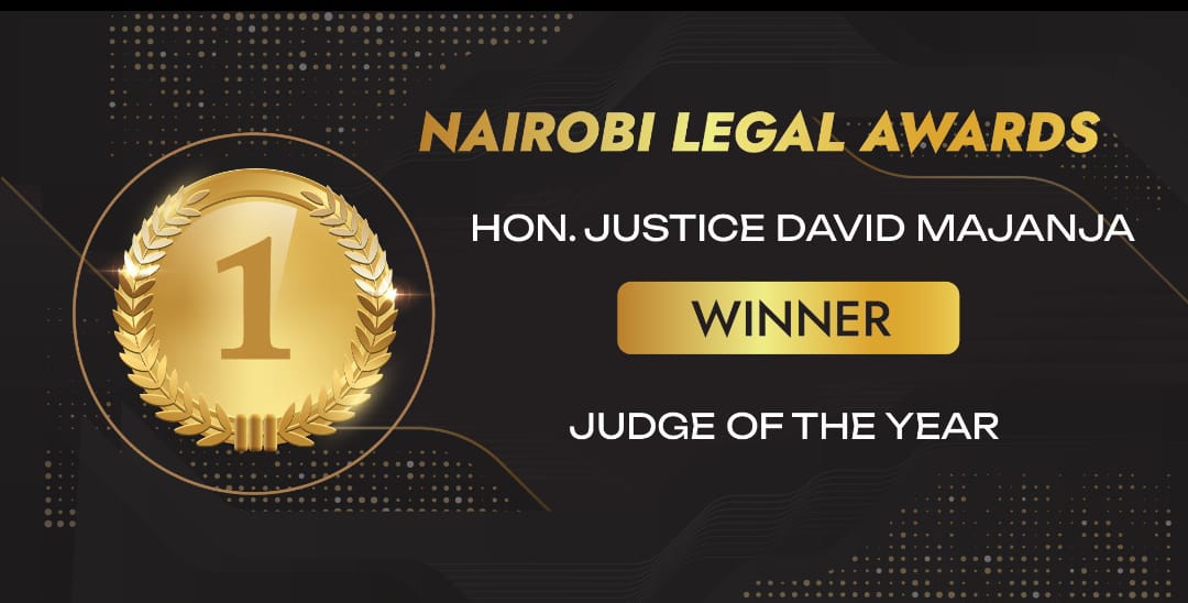 The Chief Justice and Attorney General congratulated JSC Commissioner, Justice David Majanja for clinching Jurist of the Year award.