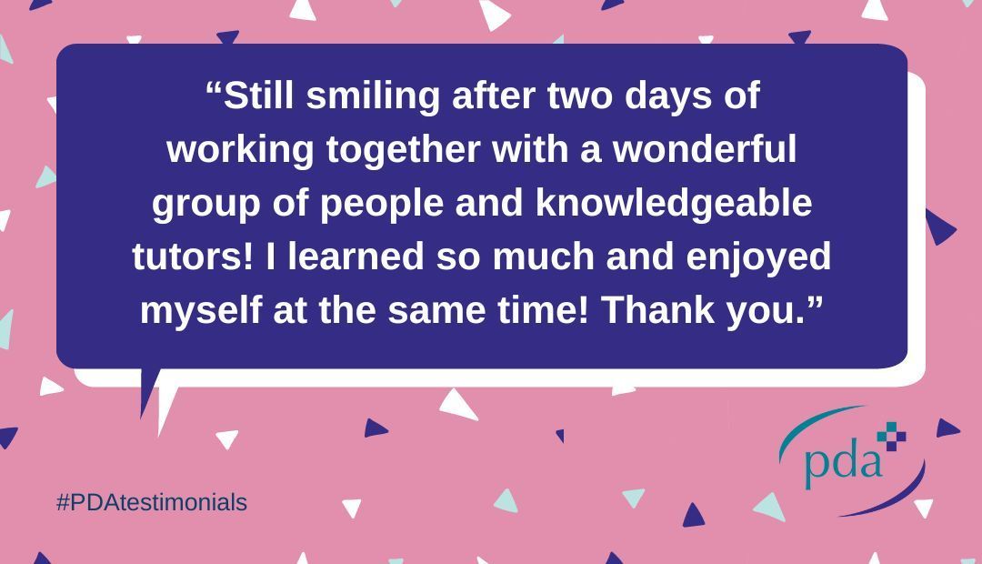 the_pda's tweet photo. We have received a #TestimonialTuesday from a PDA Rep who attended our Health, Safety and Welfare training. We provide regular training for #PDAreps to ensure that they are supported in all aspects of their roles. Becoming a PDA Rep: https://t.co/N4JLUusBPG #PDAtestimonials https://t.co/ypOT4MGj5f