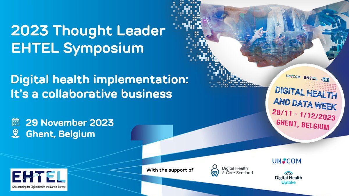 Save your seat now for the #EHTEL_Symposium!
📍Let's meet in the charming city of Ghent, for a 4-day event, co-organised by <a href="/ehtel_ehealth/">EHTEL Secretariat</a>, <a href="/iHD_HealthData/">i~HD</a> &amp; <a href="/unicom_idmp/">UNICOM_IDMP</a>.
🚀 Network: the main players in the #digitalhealth ecosystem will be there.
Agenda➡️bit.ly/4930jSC