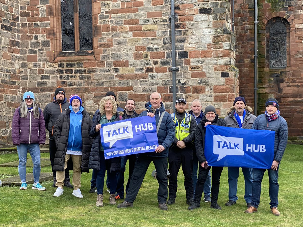 CarlisleUtdEDI's tweet photo. Before our home game game on 11/11/23 we’ll be doing ‘Walk to the Match’ again to raise awareness of mental health &amp; sustainability issues. 
Setting off from the Old Town Hall at 12pm. Stopping at the Cenotaph to lay a wreath, then to BP. All welcome. Supported by @TALKHUB_ 👏🏼♻️ https://t.co/JwTRpm6n4H