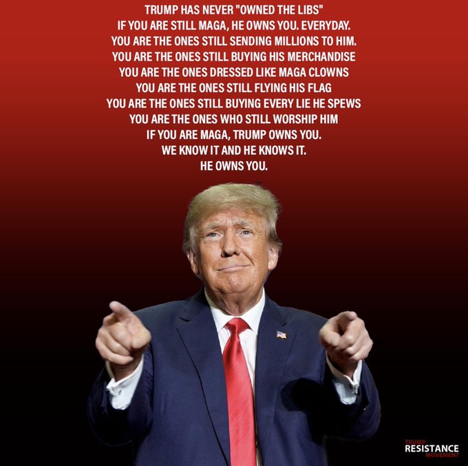 SusieQ6shooter's tweet photo. @Used_To_Be_GOP @RyanAFournier Amazing how Trump #BooHoos #BellyAches #Whines #WoeIsMe for +7 years, has 91 counts against him in different states; yet they continue to send him money & swear up & down he did nothing wrong ... 🙄 https://t.co/nvA9od67mQ
