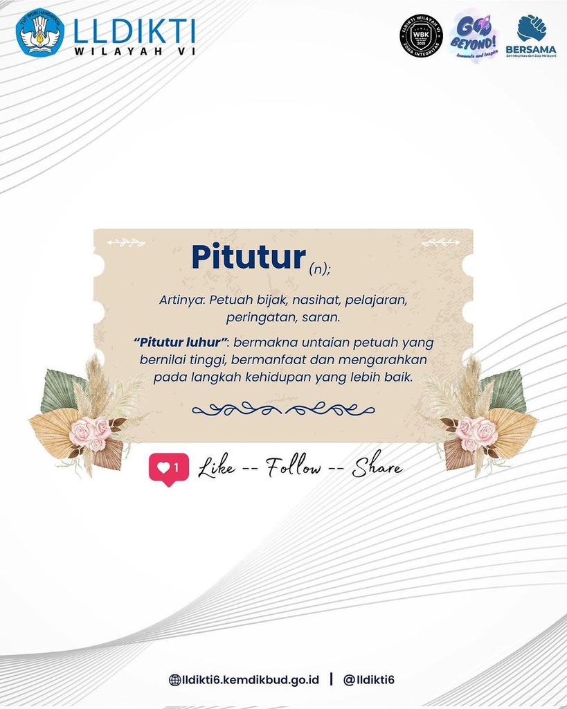 Halo #BrayatAgung LLDIKTI 6, yuk kita simak #Pitutur minggu ini oleh: Prof. Dr. Ir. Edi Noersasongko, M.Kom. - Rektor Universitas Dian Nuswantoro - <a href="/udinusofficial/">Udinus</a>