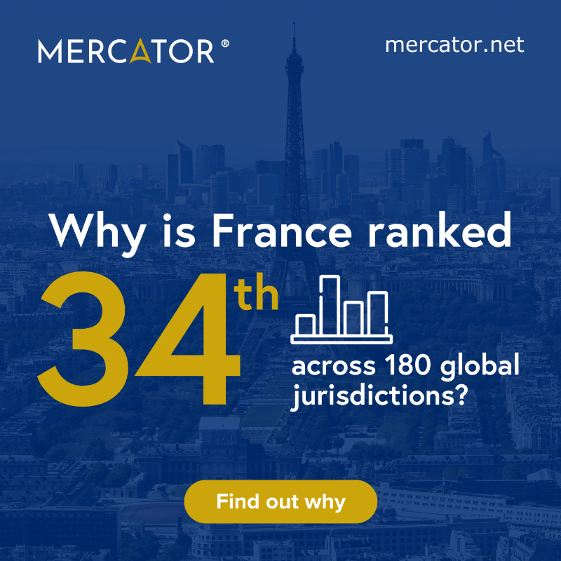 MercatorbyCitco's tweet photo. France ranks 34th out of 180 jurisdictions globally based on the cost and speed of setting up and managing entities.
Although in the top 20% of jurisdictions, the region is relatively expensive due to several complex factors detailed in our new #EntityPortfolioManagement report.