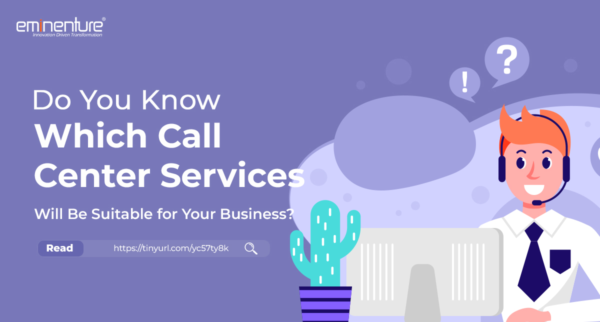 Do You Know Which Call Center Services Will Be Suitable for Your Business? Read to Know: tinyurl.com/yc57ty8k 
#callcentersolutions #callcenter #bposervice #customerservice #customersupport #bposolutions