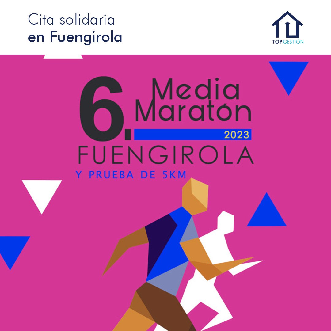 El próximo 12 de noviembre, Fuengirola vibrará con su VI Media Maratón y una emocionante carrera de 5km para mayores de 16 años. 
Nos emociona anunciar que Top Gestión es orgullosamente empresa colaboradora de este grandioso evento. 
 #mediamaratonfuengirola2023 #topgestion