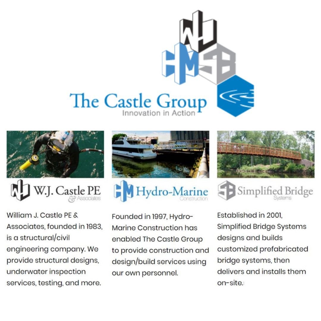 HydroMarine2's tweet photo. Did you know that The Castle Group comprises three companies offering unparalleled innovation, execution, and timeliness? https://t.co/ycGNGOJzVb 

#TheCastleGroup #SimplifiedBridgeSystems #HydroMarineConstruction https://t.co/rLPRzVVRE3