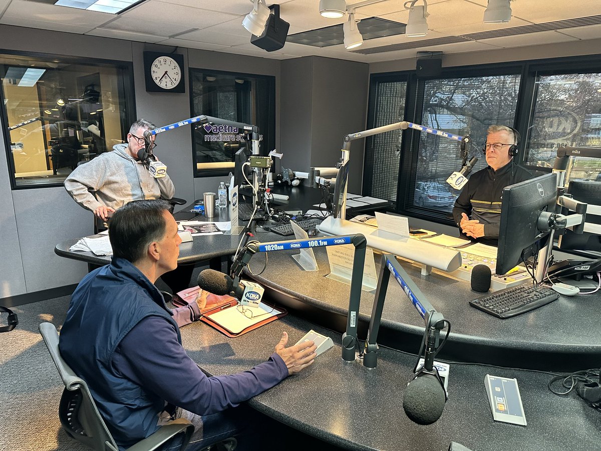 We kicked off Election Day by joining <a href="/KDKALarry/">Larry Richert</a> and <a href="/MartyGriffinKD/">Marty Griffin</a> at <a href="/KDKARadio/">100.1 FM and AM 1020 KDKA</a>!

Our team is feeling good this morning, but we can’t take any vote for granted. Make sure to vote for a better future today. #VoteRockey