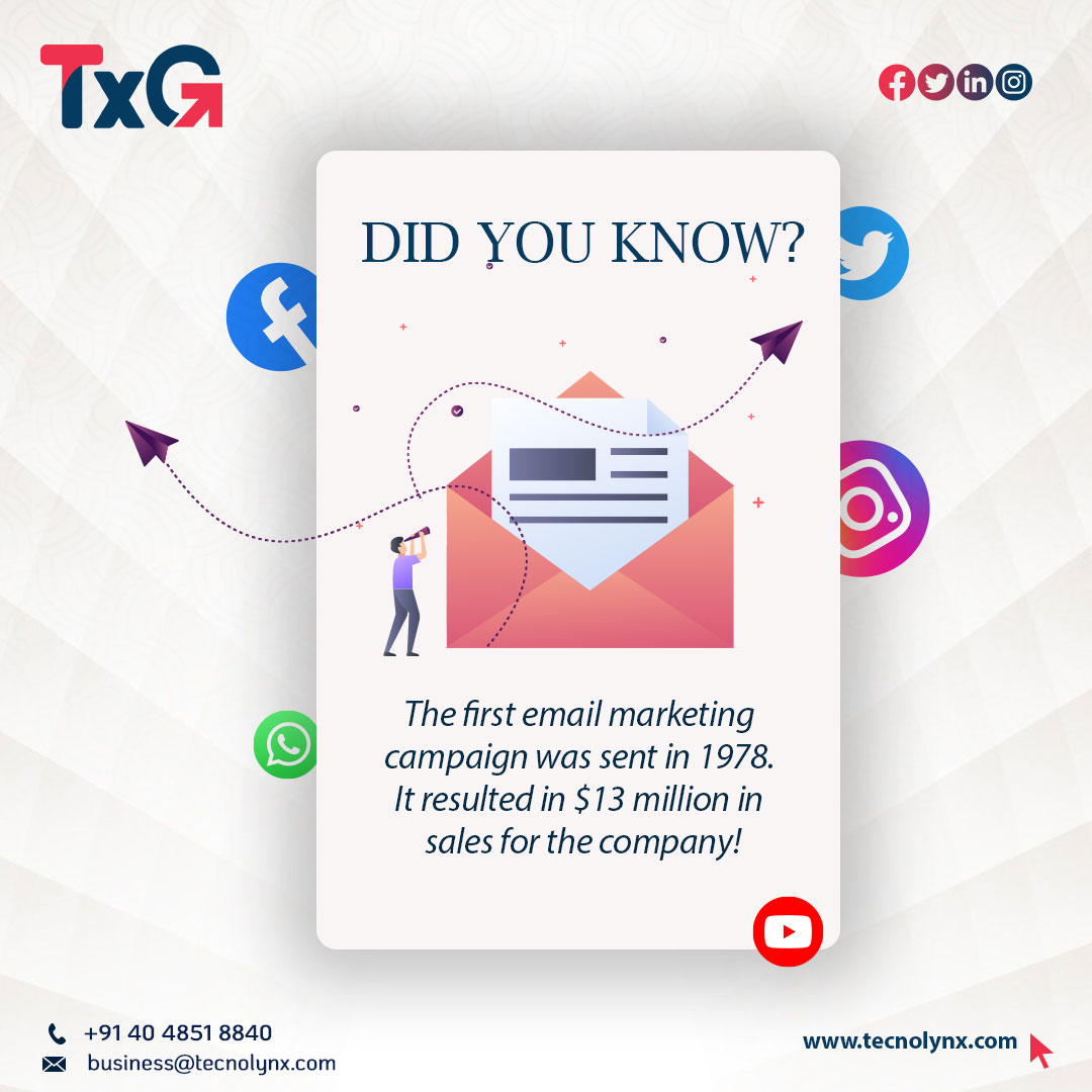 Did you know?

#EmailMarketing #DigitalMarketing #EmailCampaign #Marketing #Automation #Design #ListBuilding #OpenRate #CTR #Analytics