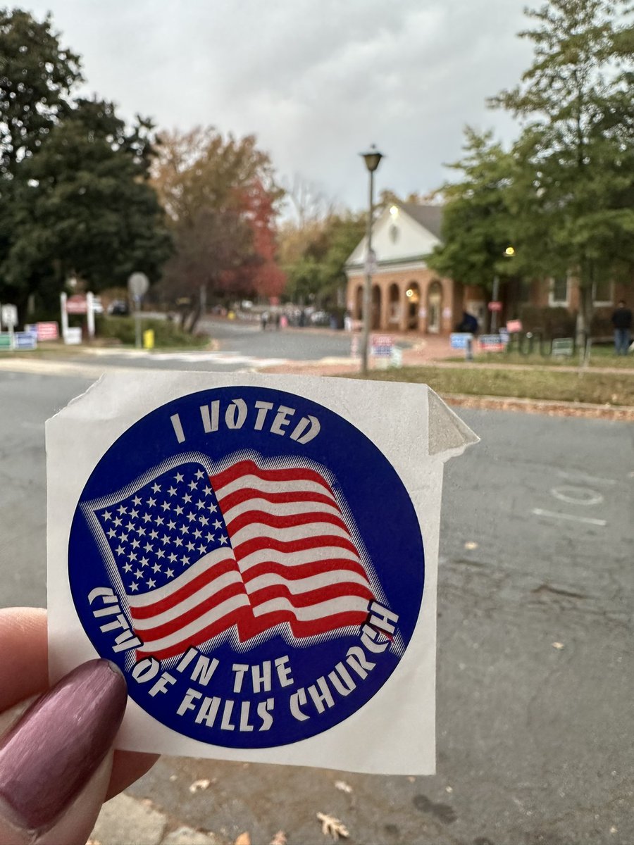 cathyjohnsn's tweet photo. #vote #fallschurch https://t.co/ixiNZ4XVJ1