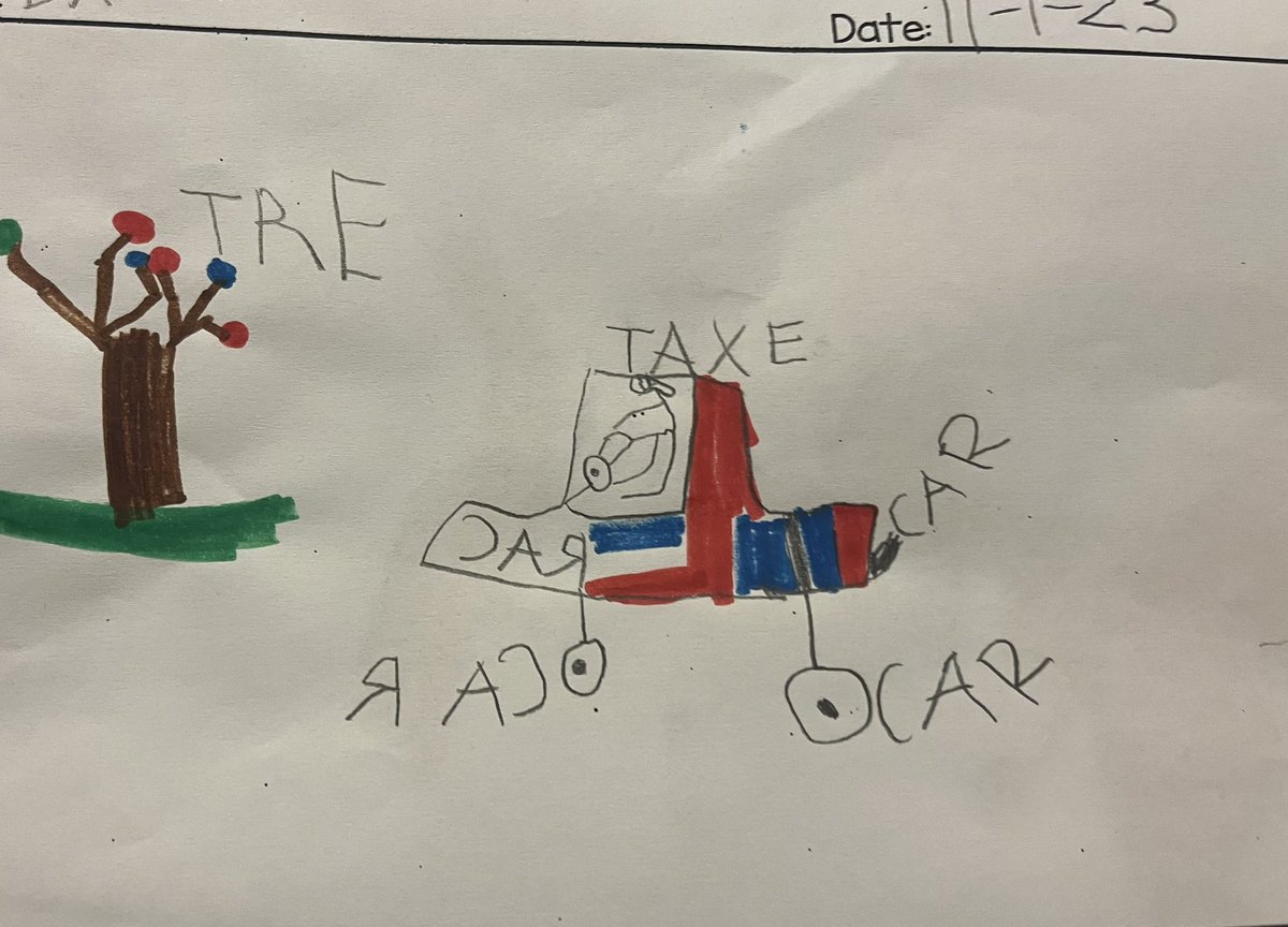 Kinder students becoming writers! @MrCarlsonOknich <a href="/JesElementary/">JESElementary</a>  #ECCSleadstheway