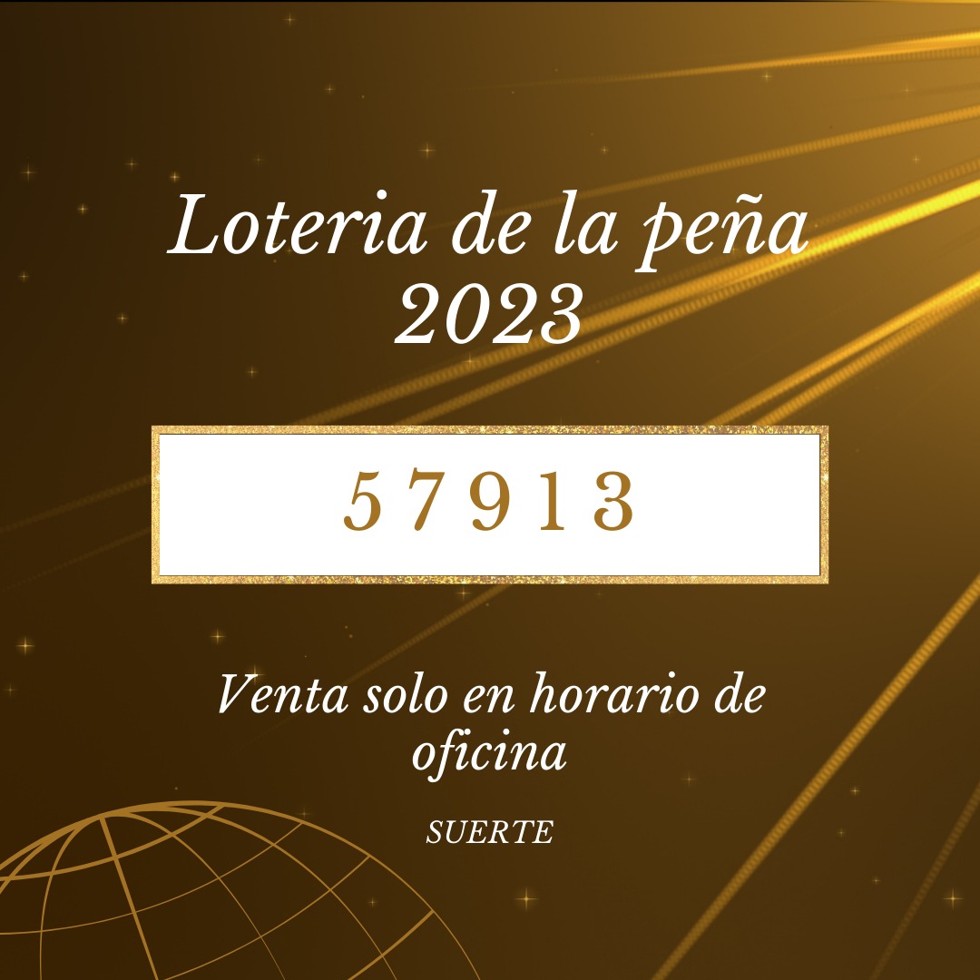 NUMERO DE LA PEÑA SAN FERMÍN 🍀 a la venta solo en horario de oficina