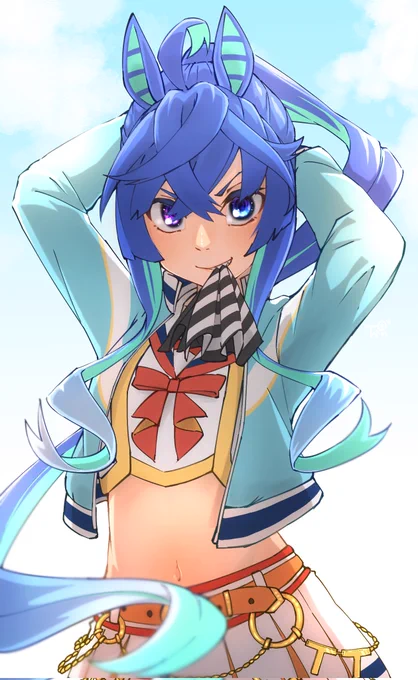 #いいおなかの日 ざっくり1年半前に描いた年齢ちょい高めチアたぼし