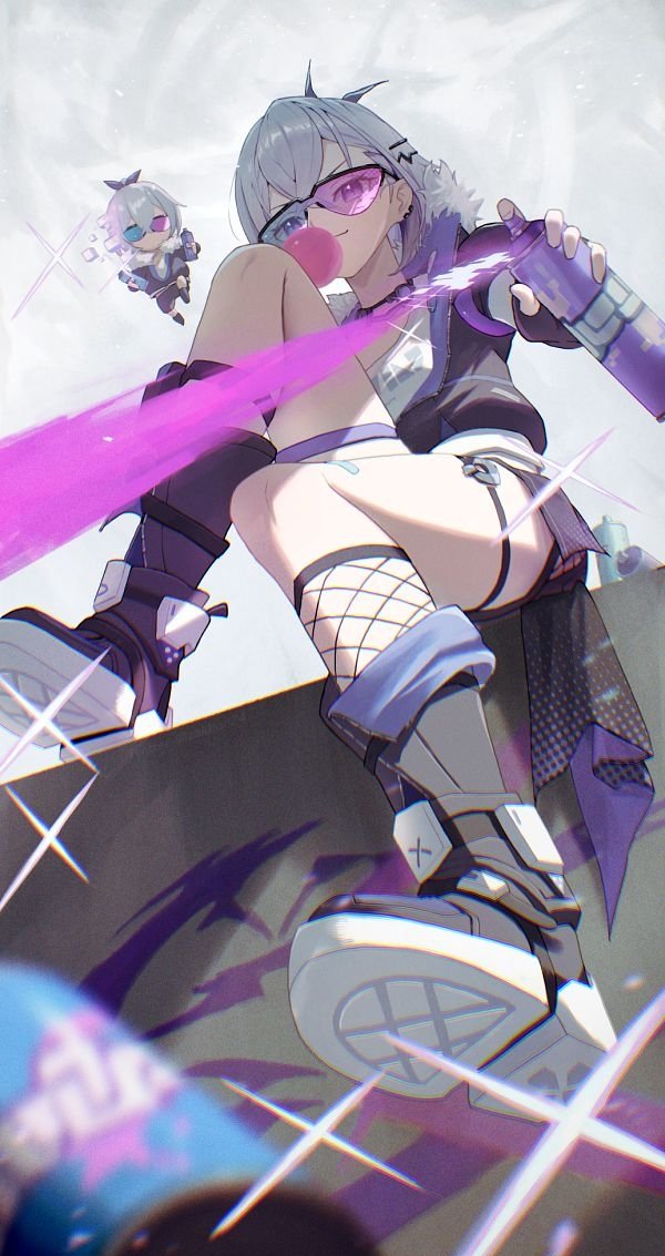 ShikiSenpai666's tweet photo. Who knows how to draw graffiti? 🖌️🦄✨
#HonkaiStaiRail #Silverwolf🐺
#银狼 #崩壊スターレイル https://t.co/9ByFqpN1hm