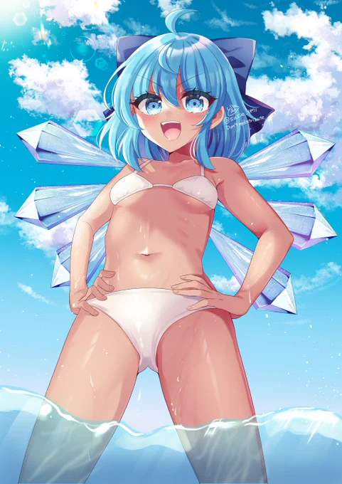 チルノのおなか  #いいおなかの日