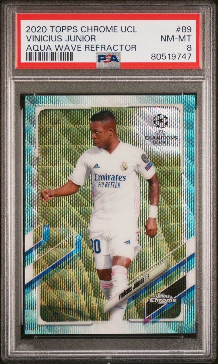 infinitecards00's tweet image. 🔥 Vinicius Jr PSA Slab giveaway 

2020 Sapphire 💎🟢 /75
2020 Aqua Wave 🌊 /199 

2 winners. This draws next time Vini is booked for complaining. Worldwide entry is allowed. 

To enter: 

- Follow me 
- Retweet 
- Reply “Vini”

Good luck 🔐🤝 (my giveaways are real)