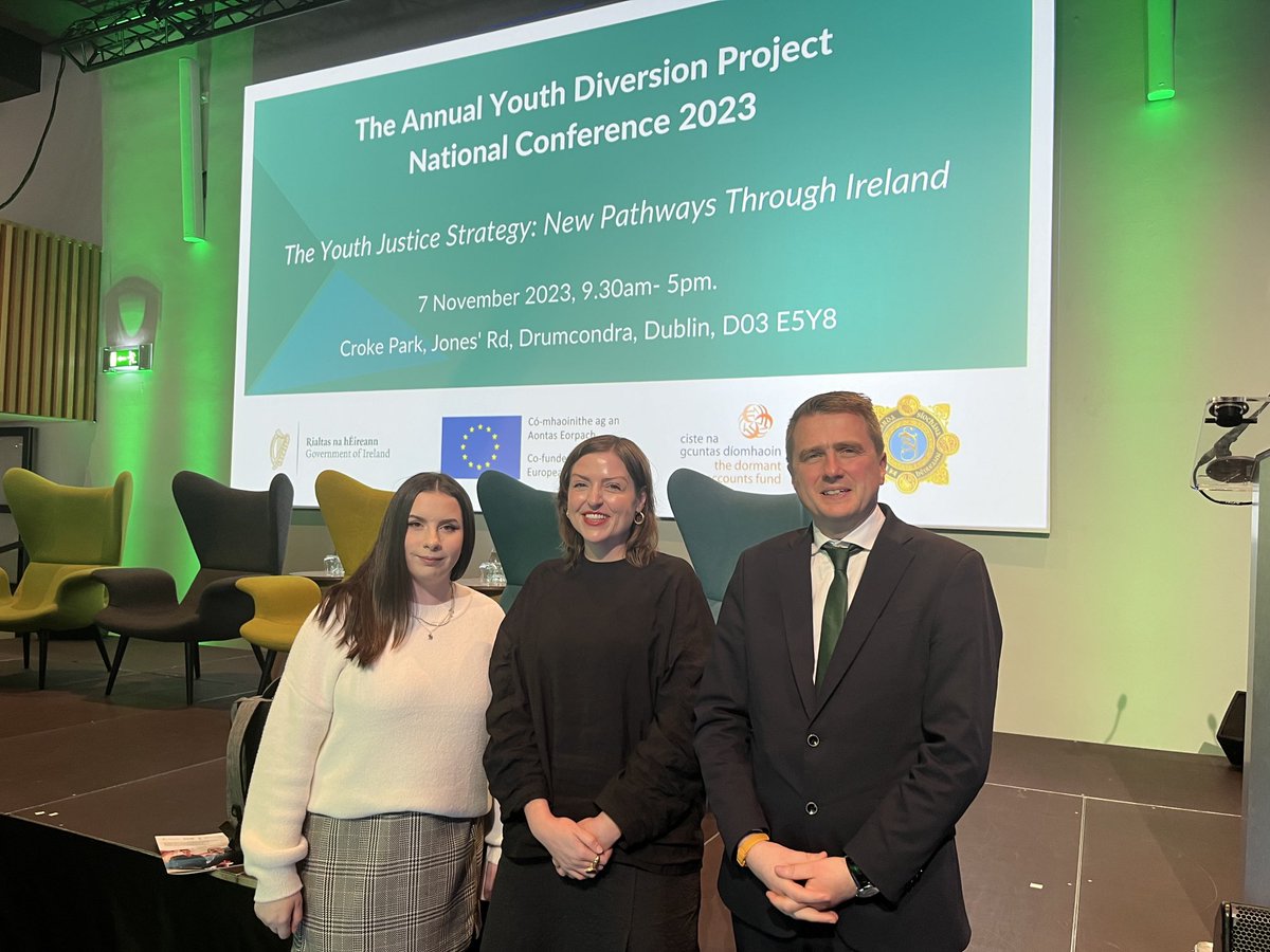 A truly powerful and inspiring account by Andrea Reilly (left) of her experiences growing up in the care system in Ireland at today’s YDP annual conference ⁦@DeptJusticeIRL⁩. Also thanks to ⁦@epicireland⁩’s ⁦@Marissa_C_Ryan⁩ (centre) for detailed contribution.