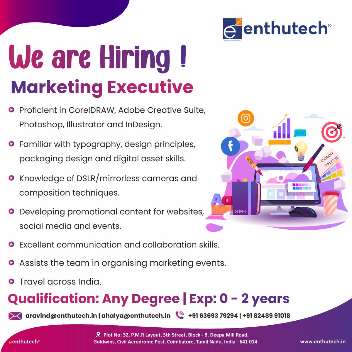 enthutechnology's tweet photo. 🚀 Marketing executive passionate about driving results! Proven track record in digital marketing, strategy development, and brand management. Skilled in market analysis, campaign optimization, and team leadership. Let's elevate our brand together! #enthutech #MarketingExecutive https://t.co/Nnbln5nyVP