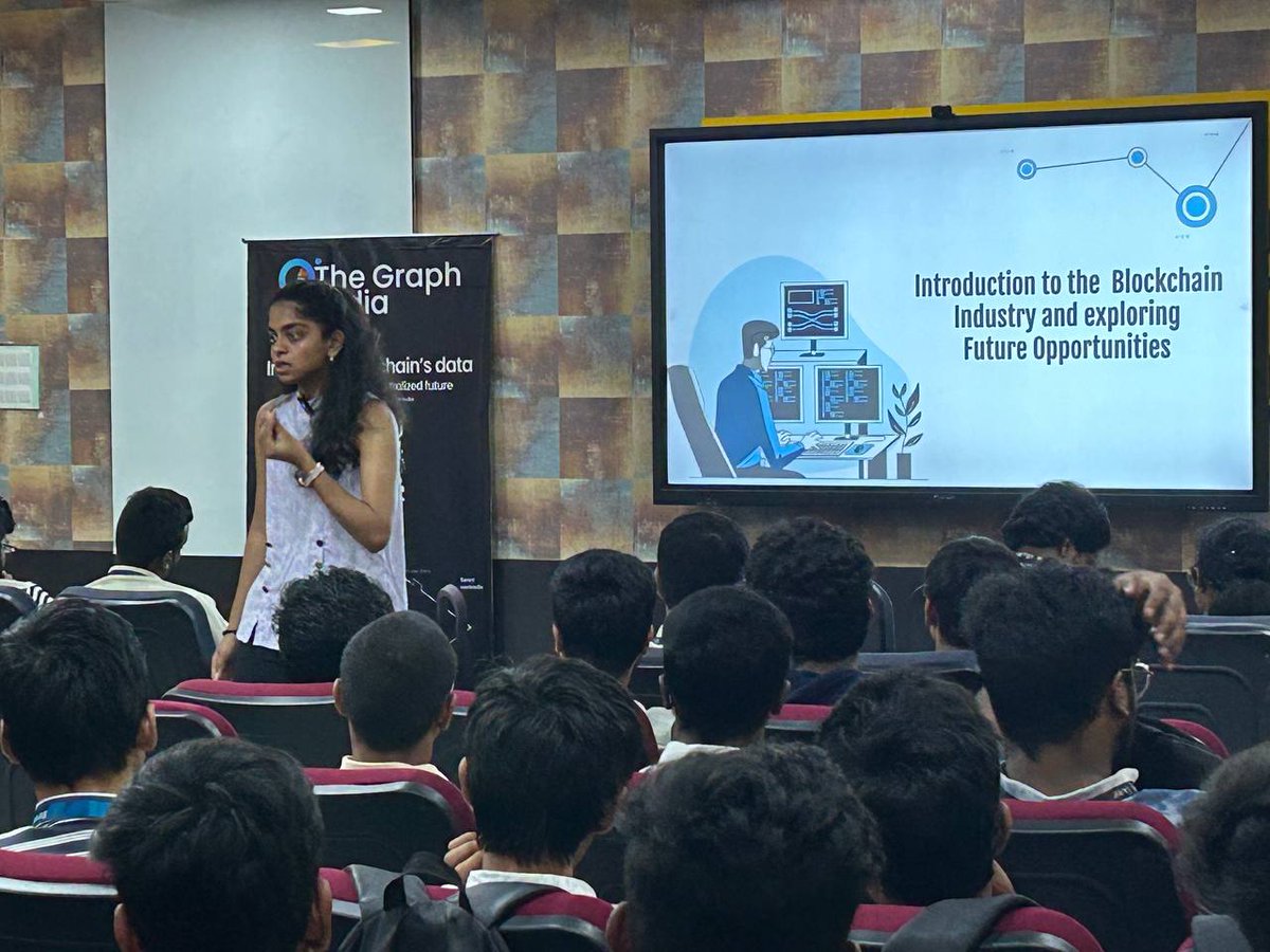 Hrushikeshhhh's tweet image. it was an awesome workshop on #Web3 and @TheGraphIndia by @Sruthi_2408 at @MscHyderabad. It was incredibly insightful and helped many newcomers grasp the immense potential of this technology! 🚀 #Web3Workshop #BlockchainEducation