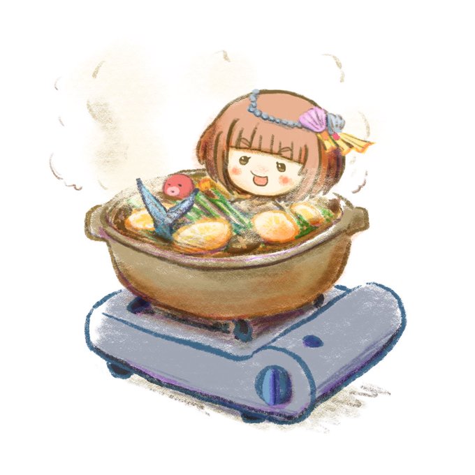 人魚・柚・鍋(過去絵改造) 