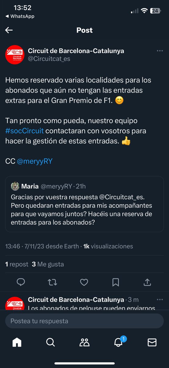 Joan5518's tweet photo. @HDiino @Circuitcat_es Entonces a qué se refiere con este tweet? Yo entiendo que puedo sacar una pelouse privilege de acompañante https://t.co/vQahHQkhdM