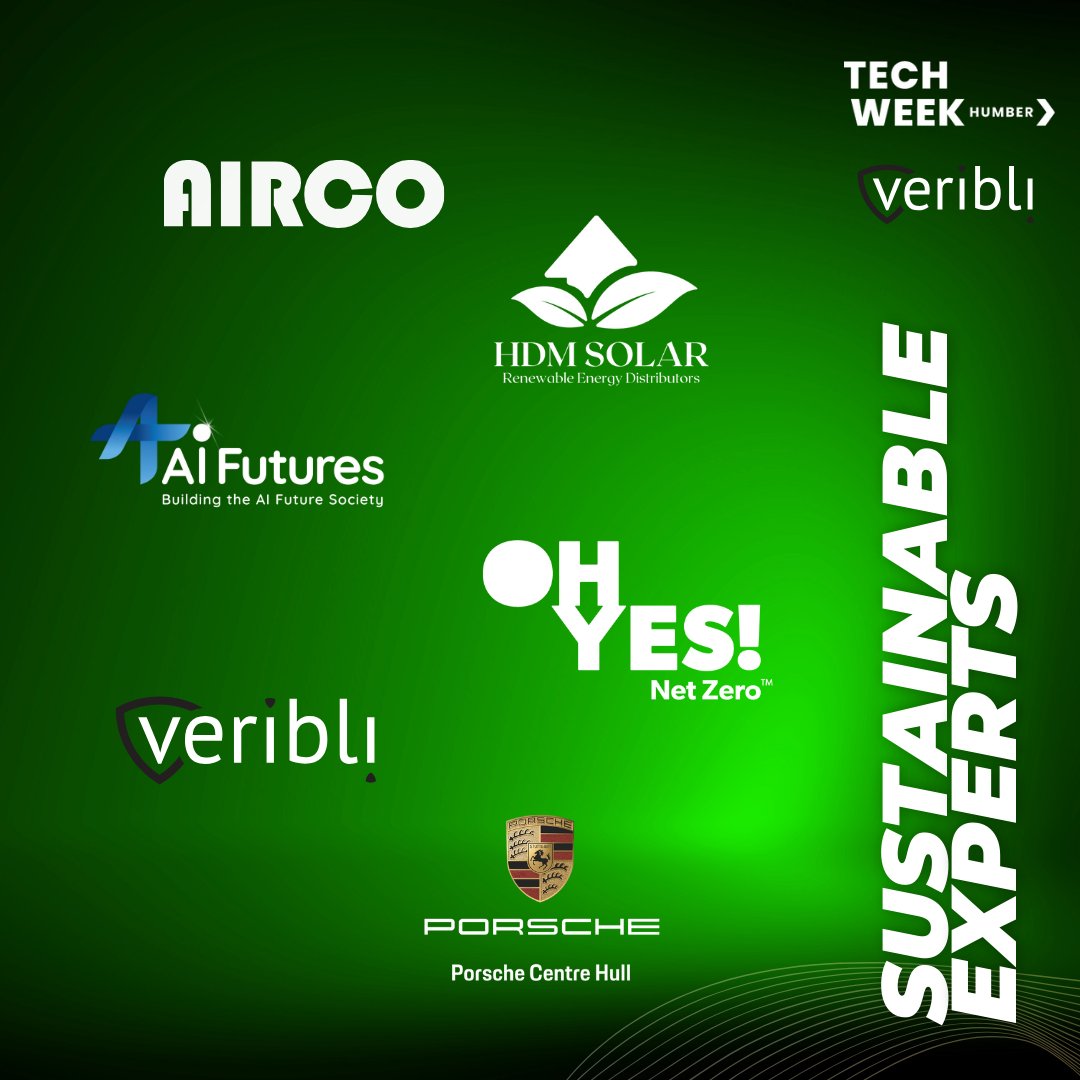 #SustainableTechDay A big thank you to the incredible sponsors for our 2023 #SustainableTechDay. 📅 Wednesday 15th November - 1pm 📍 The Edge Hub, Hull #TechInnovation #SustainableSolutions #ESGAdvantage #GreenBusinessMoves #NavigatingSustainability