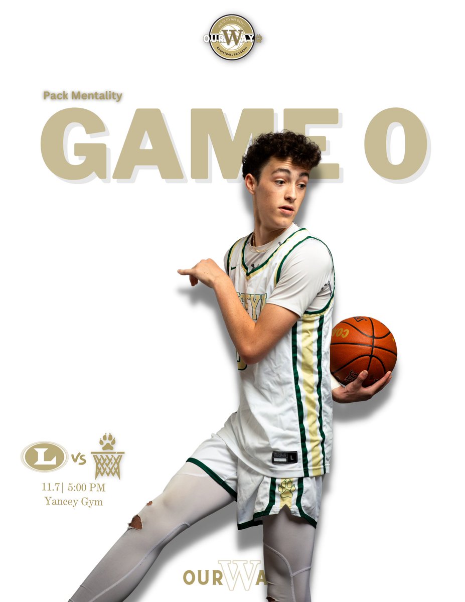 Team 28‼️  Game 0‼️  We'll see you in the Den🐺

🕔 5:00pm
📍 Yancey Den
🆚 <a href="/lovettathletics/">Lovett Athletics</a>🦁

#EveryDayGuys
#PackMentality🐾
#OurWay🐺
@wesleyanathletics