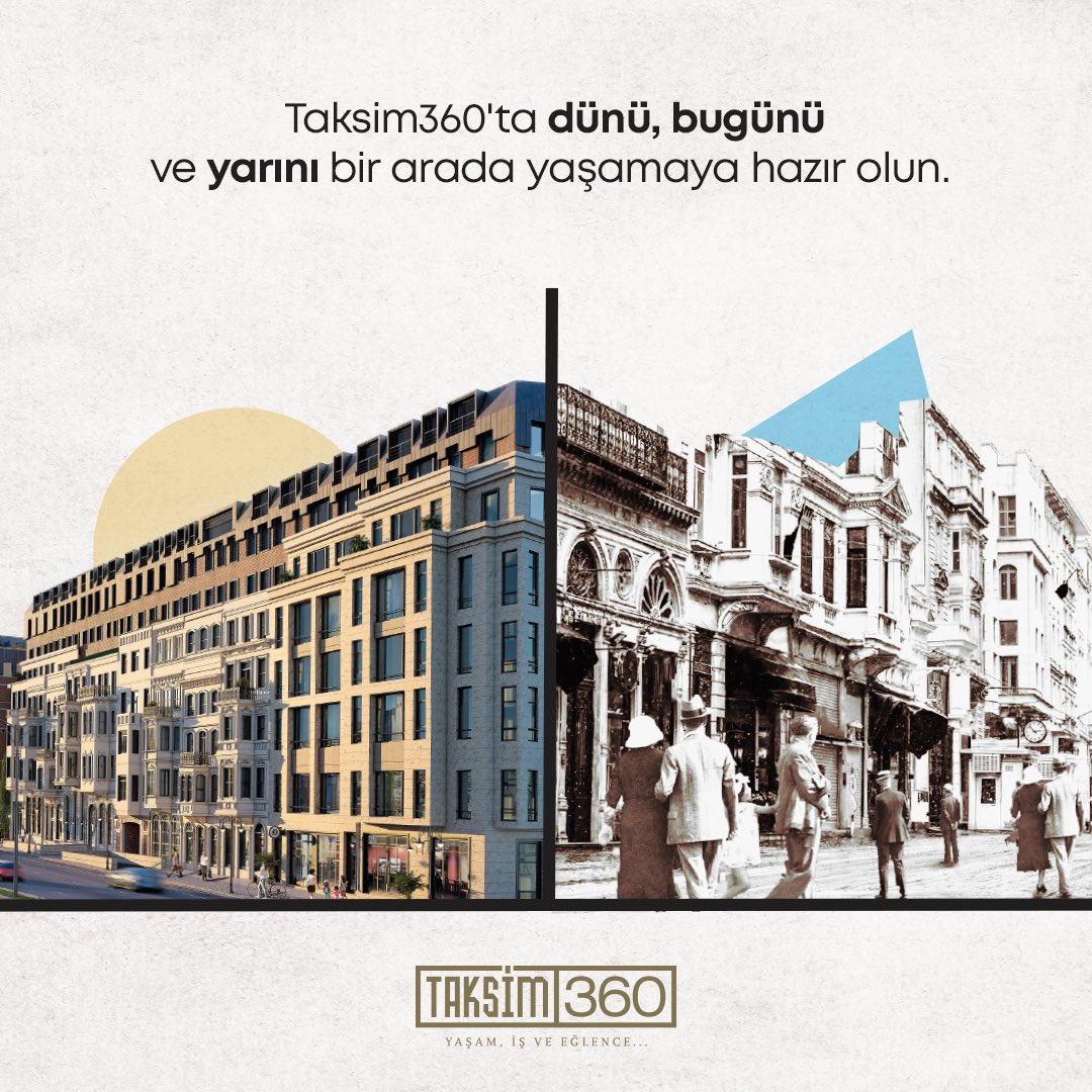 Taksim360’ta tarihi dokusuyla sizi geçmişe götürecek sokaklar, canlı ve modern atmosferiyle bugünü yaşayacağınız mekanlar ve geleceğe umutla bakmanızı sağlayacak keşifler hepsi bir arada!

#Taksim360
