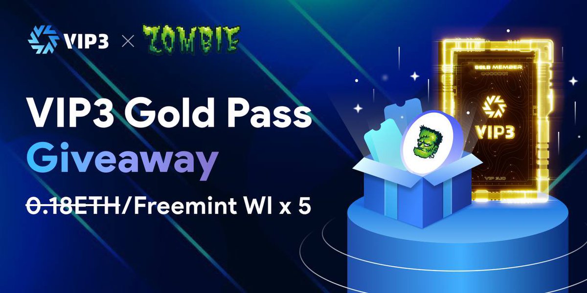 get_turned's tweet photo. 🎉To celebrate @web3vip https://t.co/sVCv8vgc2J's launch on Layer2s, VIP3 will give away 5 VIP3 Gold Pass to our community

🎁original mint price 0.18ETH, winners can get FREEMINT wls

Gold Pass holders can get 60 kinds of perks , including  50 USDT futures voucher

To enter:
1⃣️Follow us+ @web3vip 
2⃣️Like+RT+tag 3 frens
3⃣️Join VIP3 discord: https://t.co/Bz6CbIpRpV

End in 3 days
