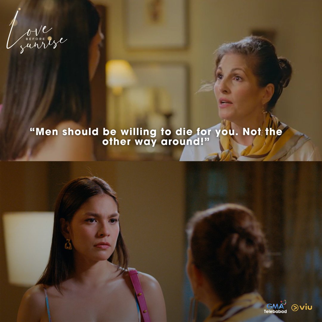 GMADrama's tweet photo. TAMA KA DYAN, TITA!
#LBSFightBack #LoveBeforeSunrise
#GMAViu https://t.co/JpV1hE5mZA