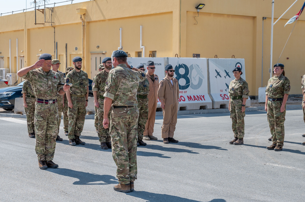 👉 @RAFMiddleEast has a new commander, with Group Captain Bishop’s arrival as CO of 83 Expeditionary Air Group. She replaces Group Captain Diggle following the end of his tour. More info: ow.ly/4Pav50Q4Ghf