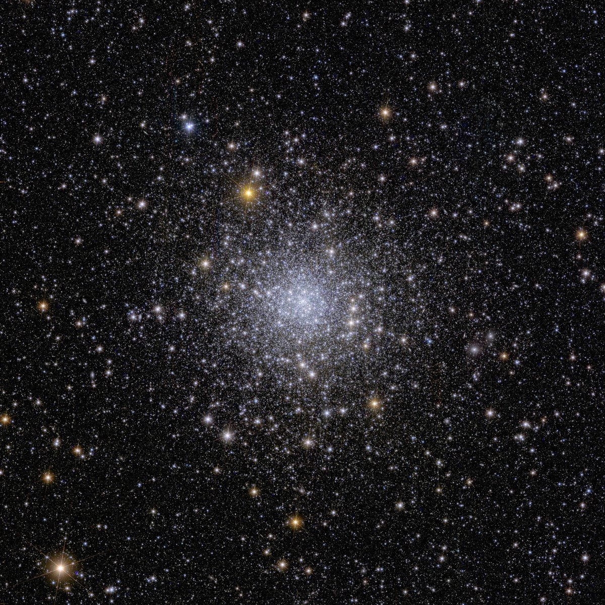 4⃣ Globular cluster NGC 6397

This sparkly Euclid image shows globular cluster NGC 6397, the second-closest globular cluster to Earth.

Currently no other telescope can observe an entire globular cluster in one observation, and at the same time distinguish so many stars inside.