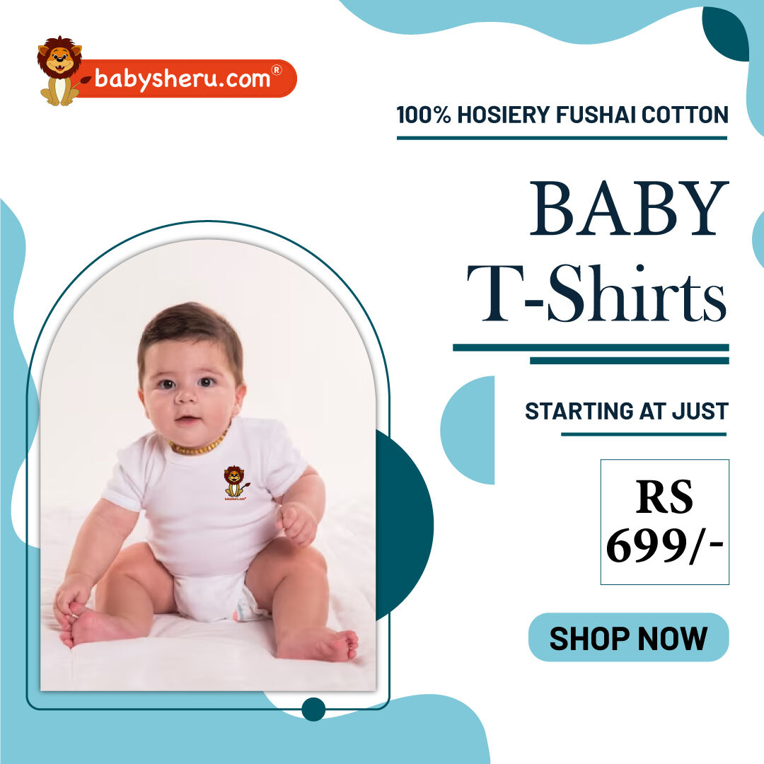 'Celebrate your baby's arrival with cute and budget-friendly newborn t-shirts, priced from Rs 699/-! 👼💖'

Shop now from the bit.ly/3FI3e5u

#BabyBargains #FashionForLess #littleloves #babyadoration #newborntshirts  #newborngifts #newbornclothes #babysheru