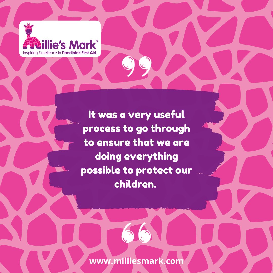 98% of settings found the Millie's Mark paperwork easy to understand and complete.
 
A setting achieving Millie’s Mark is an exceptional achievement for not only the nursery but children and parents too.
 
milliesmark.com
 
@MilliesTrust

Quote: Growing Stars Nursery