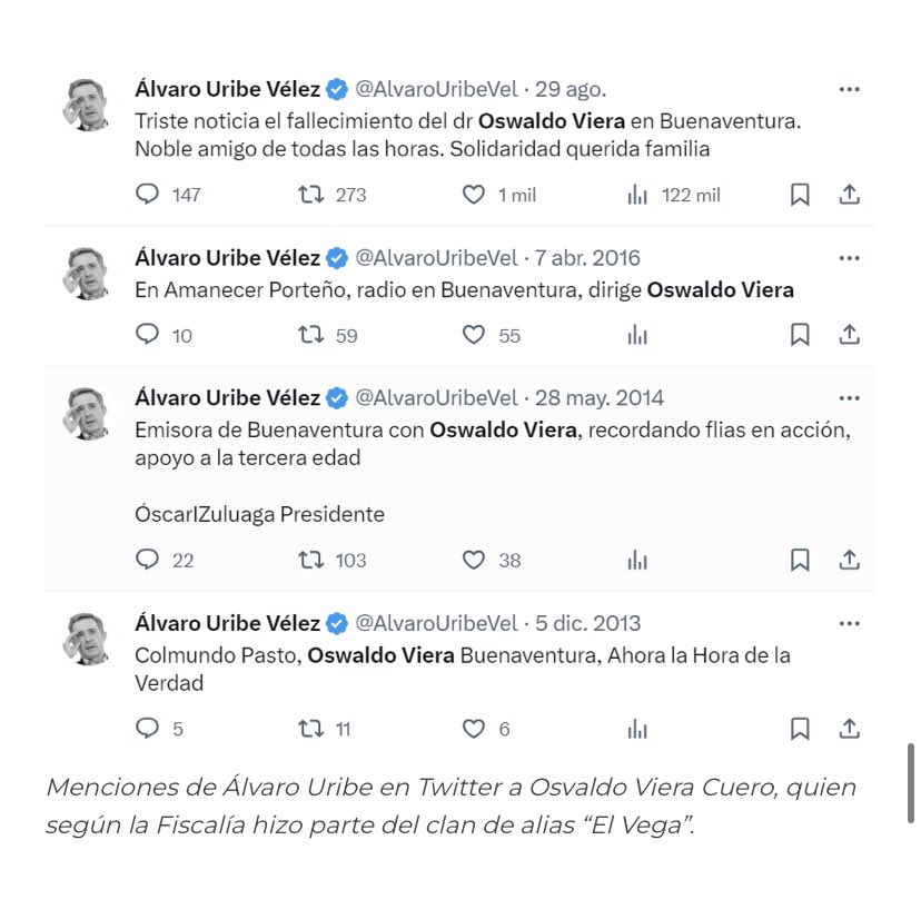 DianaSalinasP's tweet photo. #Narcofiles “(…) personas vinculadas al clan seguían teniendo participación accionaria en la sociedad portuaria: Osvaldo Viera”.  Noble amigo del expresidente Álvaro Uribe, igual que el Ñeñe Hernández. 

¿Por qué no sorprende ? 👉🏼https://t.co/fEHAn4PN32 https://t.co/9HfgNnTa56