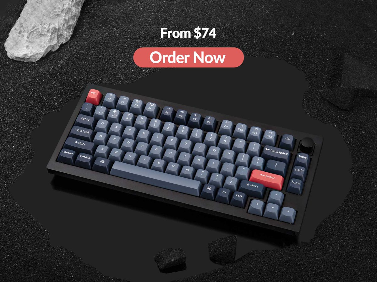 KeychronMK's tweet photo. Keychron V1 Max is now available, starting at $74.
Features a 75% layout, 2.4 GHz wireless and Bluetooth, QMK/VIA support, a gasket mount, and more.
Grab now 👉 https://t.co/eqirayOdCM
#KeychronV1MAX #keychron #customkeyboard #wirelesskeyboard #mechanicalkeyboard #keyboard https://t.co/p8XY2RSZu8