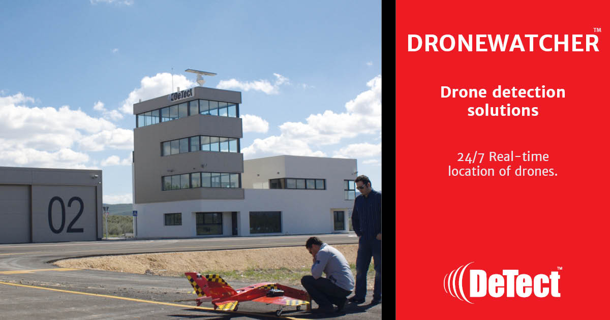 detect_inc's tweet photo. DeTect's DroneWatcher platform provides real-time drone location and airspace awareness, 24/7. Find out more > https://t.co/a3qHllVYM2

#dronedetection #airspacesecurity #DeTect #DroneWatcher https://t.co/05ZWZJlwu2