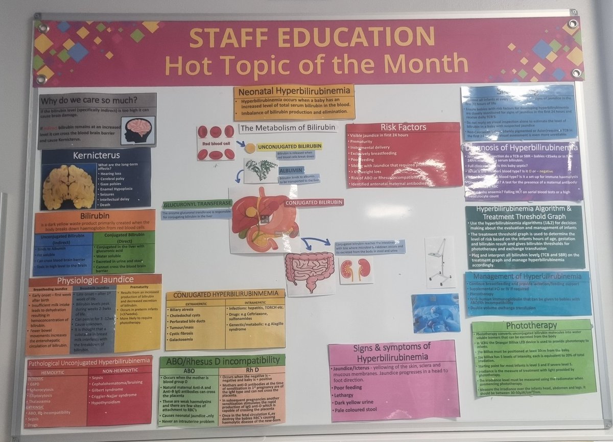 Neonatal Jaundice is our hot topic of the month coinciding with the roll out of our new jaundice policy and algorithms.