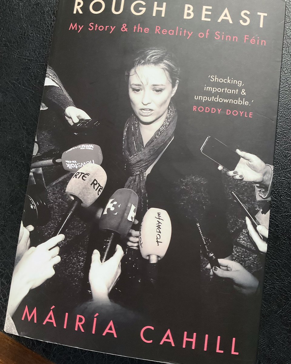 I have just finished this disturbing book #roughbeast Everyone with a genuine love of #Ireland, like mine, should read it asap.  Well done @mairiacahill #abuse #sexualabuse #mentalabuse #belfast #dublin #peace #nonviolence