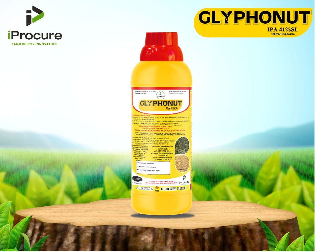 iProcureltd's tweet photo. UDHIBITI WA MAGUGU KWA USAHIHI   
Say goodbye to unwanted vegetation with 𝐆𝐋𝐘𝐏𝐇𝐎𝐍𝐔𝐓 , our cutting-edge non-selective herbicide.  #𝑷𝒖𝒏𝒈𝒖𝒛𝒂𝑲𝒖𝒍𝒊𝒎𝒂𝑵𝒂𝑱𝒆𝒎𝒃𝒆 ! https://t.co/4jTunMb5aG