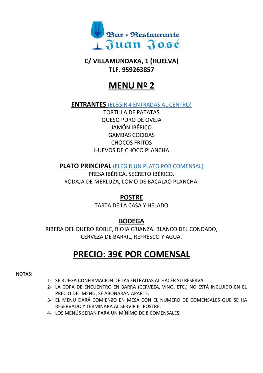 BarJuanJose's tweet photo. 🎄 Menús de Navidad 2023 🎄

🥂 Aquí os dejamos nuestros menús para esta Navidad. Estas fechas son para pasarlas con los seres queridos, familia, amigos... ¡y qué mejor que hacerlo en el 'Juan Jose'! 😄

📞 959 26 38 57
📌 C/Villamundaka, 1 - Huelva https://t.co/Spi3RIFNth