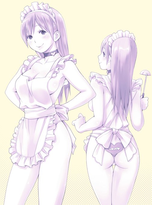 #今日はいい女の日だからTLを女子イラストで埋めよう 裸エプロンはいいぞ 