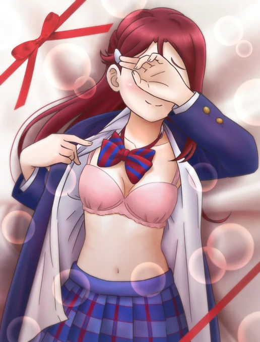 #いいおなかの日   いつぞや描いた梨子ちゃん #lovelive #Aqours #桜内梨子