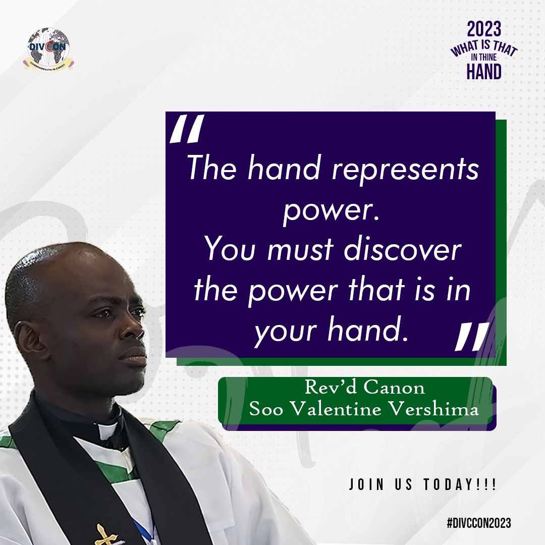 Have you discovered the power in your hands?! 

#Divccon #divccon2023 #churchofnigeria #quotestagram #anglicancommunion #abuja #christianconference